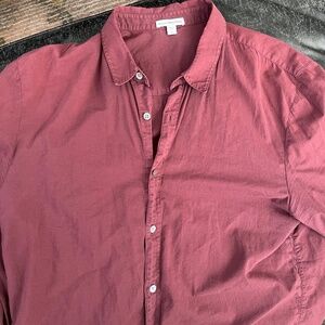 James Perse Casual Button Down Long Sleeve Shirt